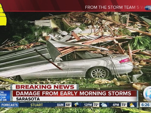 Tornado damages property in Manatee County                       WPTV