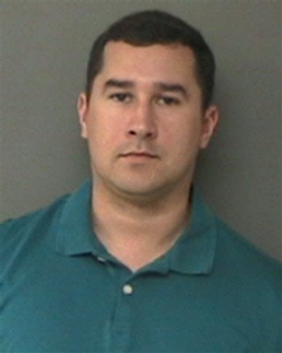 Waller County Sheriffs Office in Hempstead Texas shows Texas State Trooper Brian Encinia after his arrest on a perjury charge. Encinia was indicted by a grand jury a day earlier for allegedly lying abou