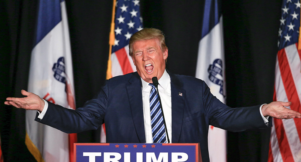 Republican presidential candidate Donald Trump speaks during a campaign stop in Council Bluffs Iowa Tuesday Dec. 29 2015