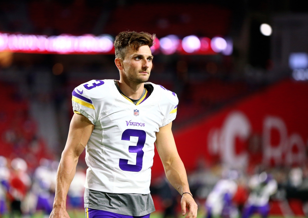 Dec 10 2015 Glendale AZ USA Minnesota Vikings kicker Blair Walsh against the Arizona Cardinals at University of Phoenix Stadium. The Cardinals defeated the Vikings 23-20. Mandatory Credit Mark J. Rebilas-USA TODAY Sports ORG XMIT USATSI-224832