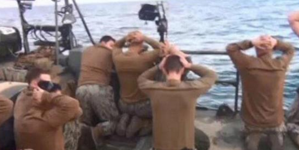 U.S. sailors captured by Iran are shown on Tehran's state-run television