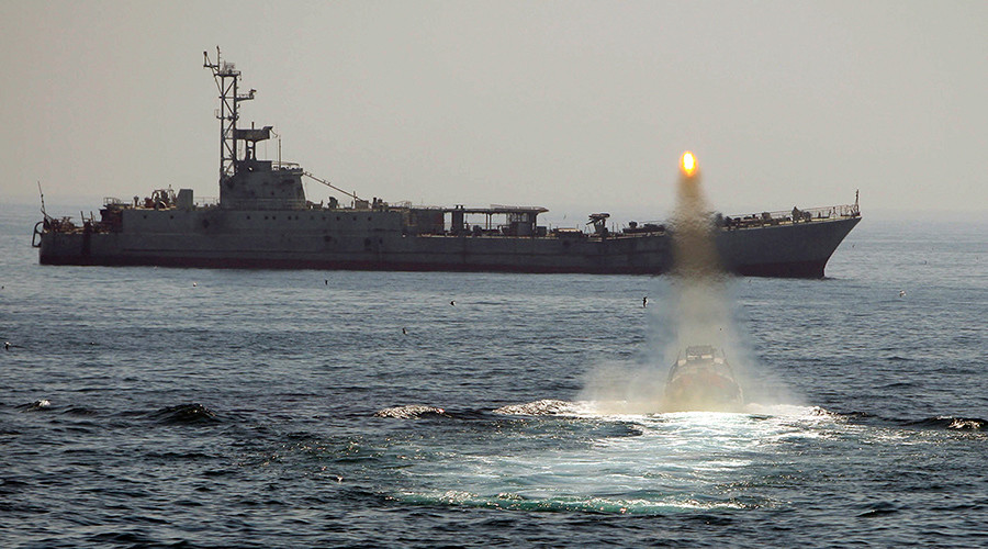 Navy Releases Video of Iran Firing Rockets Near US Carrier Harry S. Truman