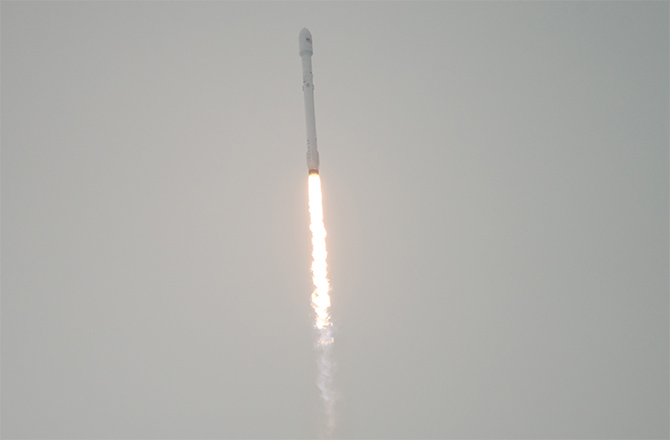 View Related 					 	
	
			 				First stage of SpaceX Falcon 9 rocket after the fall. SpaceX