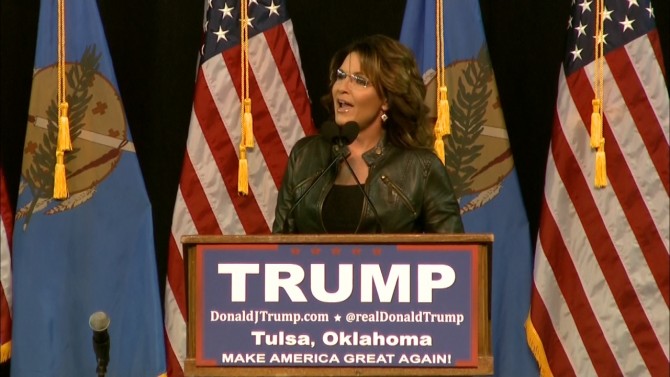 Sarah Palin Under Fire For Linking Son Track's Arrest to Obama