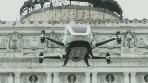 You can actually take a ride in this giant, autonomous drone