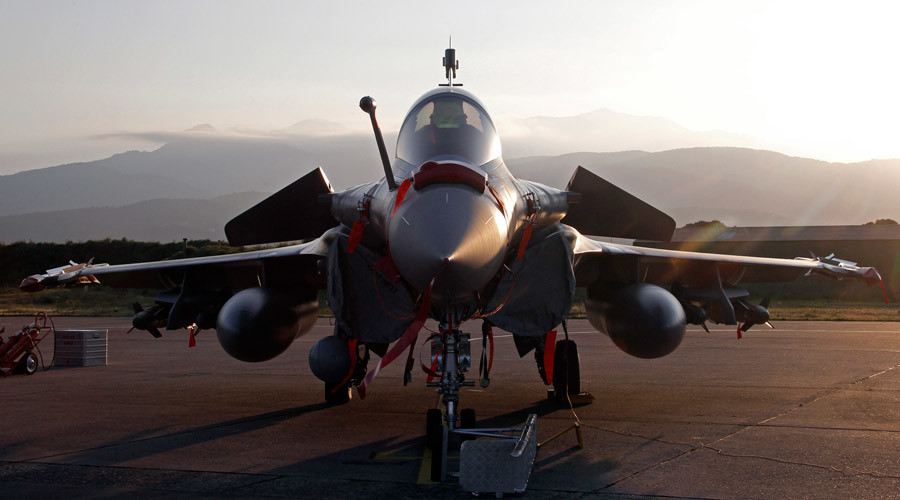 A French Rafale fighter jet