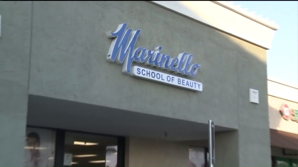 A Marinello Schools of Beauty location is seen in an undated file