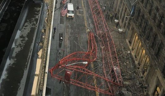 A crane collapse in NYC has killed one and injured at least