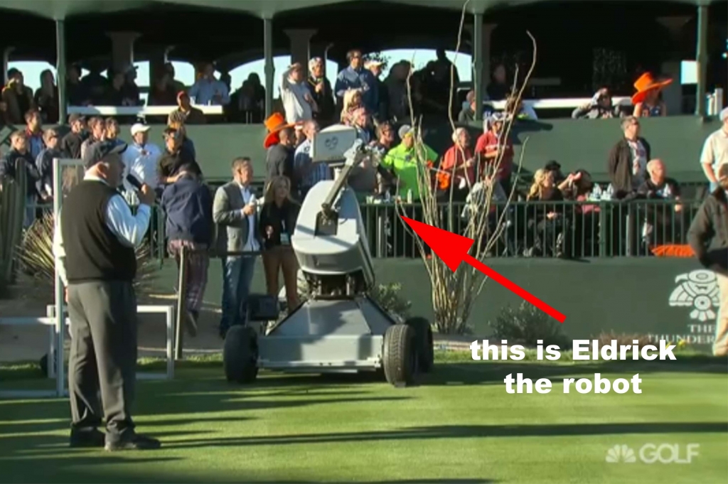 A robot hit a hole-in-one and everyone celebrated like it was a human