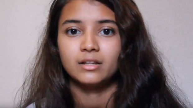 A young girl describes her experience on Nauru for the petition video