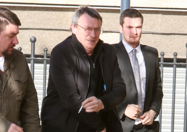 Footballer Adam Johnson arrives at Bradford Crown Court