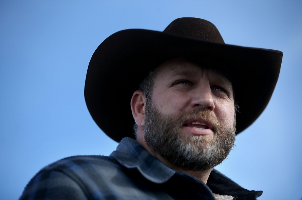 Ammon Bundy speaks in Burns Oregon on Jan. 6.			Justin Sullivan  Getty Images