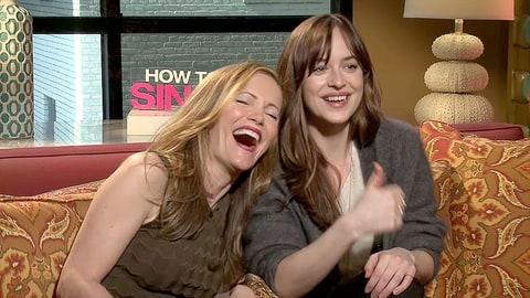 WATCH: Dakota Johnson and Leslie Mann Hilariously Hit on Super Hot Reporter During Interview