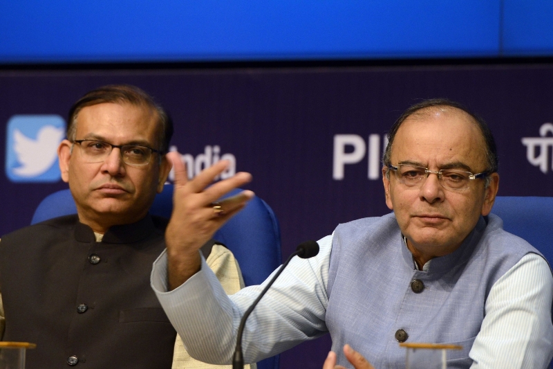 Arun Jaitley addresses a post-budget press conference