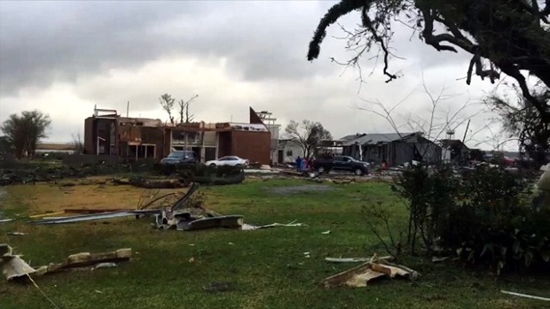 Louisiana storm damage