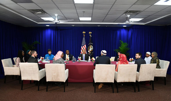 Barack Obama meets with Muslim American leaders