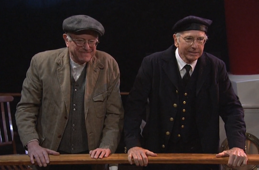 Bernie Sanders and Larry David on'SNL