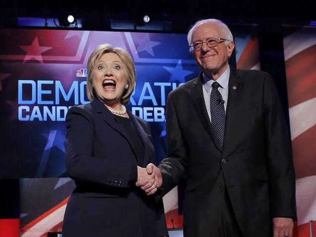 Dem race shaken, stirred as Sanders, Clinton meet in debate