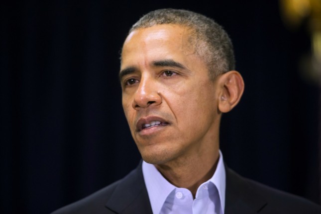 President Barack Obama speaks to reporters about the death of Supreme Court Justice Antonin Scalia at Omni Rancho Las Palmas in Rancho Mirage Calif. Saturday Feb. 13 2016