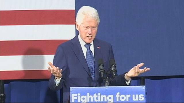 Bill Clinton campaigns for Hillary