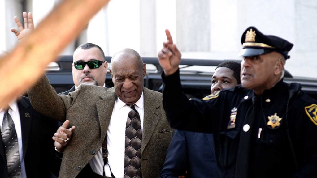 Bill Cosby arrives at the Montgomery County Courthouse Tuesday