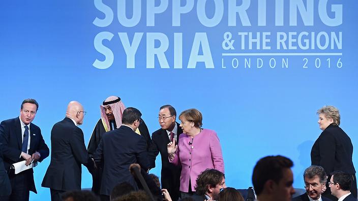 Billions pledged at donor conference for Syrians and their neighbours
     
    
                   
     
     
           Show Grid