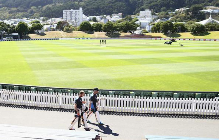 Brendon Mc Cullum and Kane Williamson at Basin Reserve Wellington Thursday