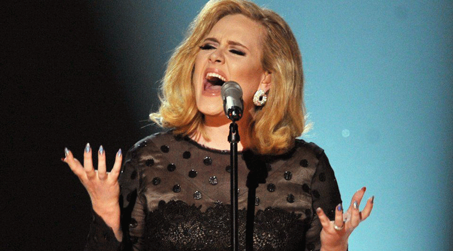 British singer Adele took home four awards at the Brit Awards ceremony on Wednesday in the O2 Arena in London