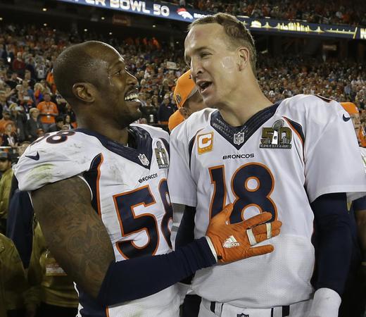 AP Photos: Denver Broncos win Super Bowl 24-10 over Carolina