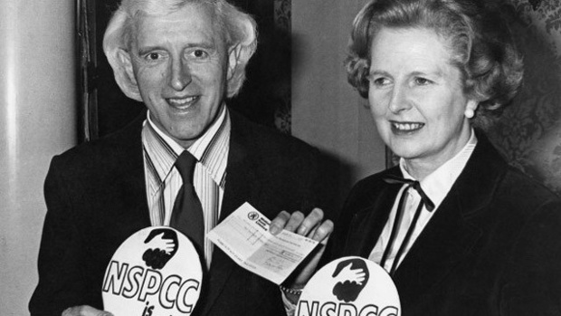 Jimmy Savile with Margaret Thatcher