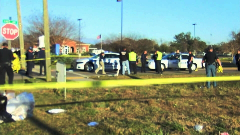 Police on the scene of a shooting that happened in South Mississippi