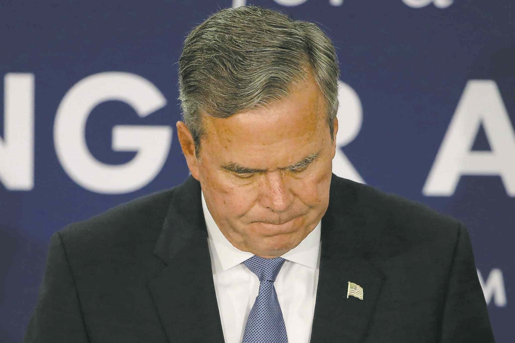 Matt Rourke  The Associated Press
Former Florida governor Jeb Bush delivers a sombre speech Saturday