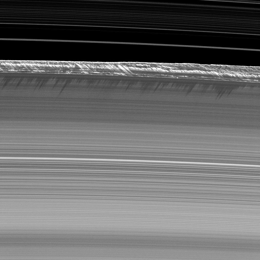 Saturn B ring peaks