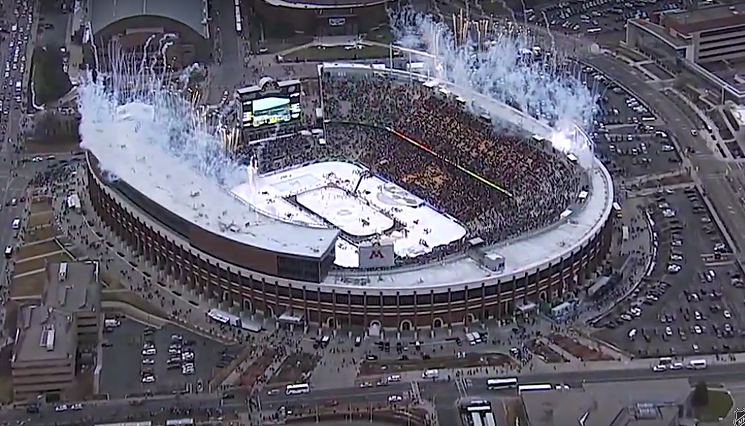 Caution Celebratory fireworks are not a good idea if your hockey game is played indoors