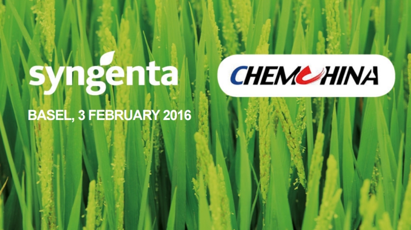 ChemChina to acquire Syngenta at a value of over US$ 43 billion