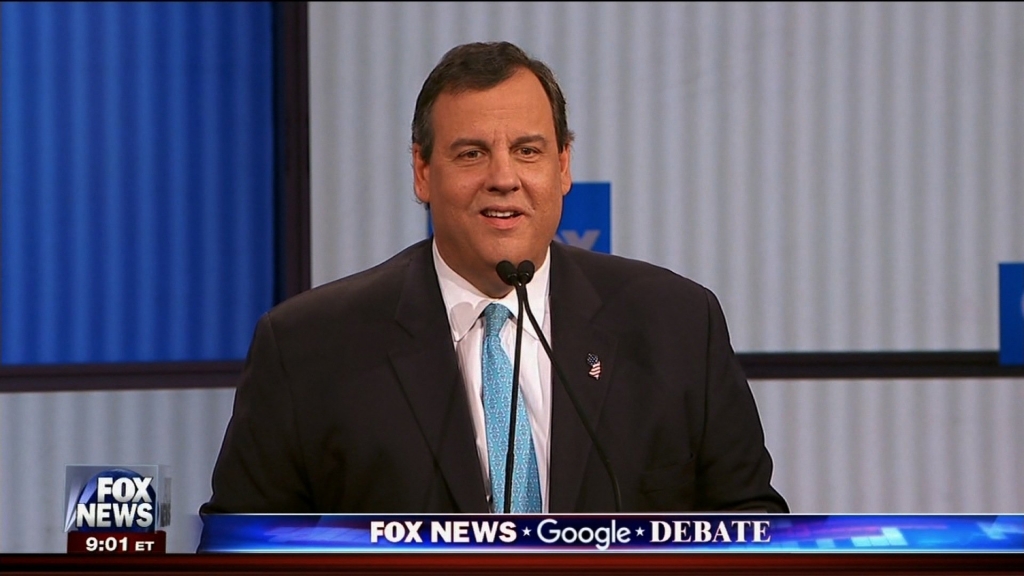 Chris Christie at the Fox News Republican debate