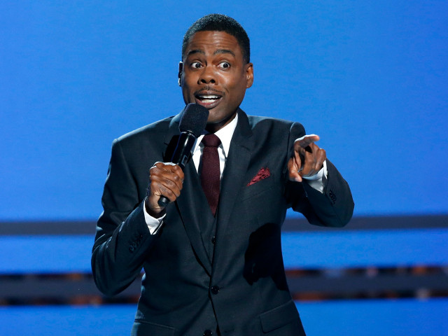 Host Chris Rock speaks during the 2014 BET Awards in Los Angeles California