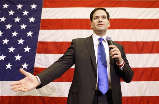 Republican presidential candidate Sen. Marco Rubio R-Fla. speaks at a town hall meeting in Cedar Rapids Iowa Tuesday Jan. 5 2016