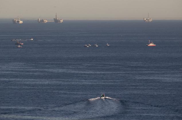 Two small airplanes collided off the coast of Los Angeles's San Pedro Peninsula according to the Coast Guard