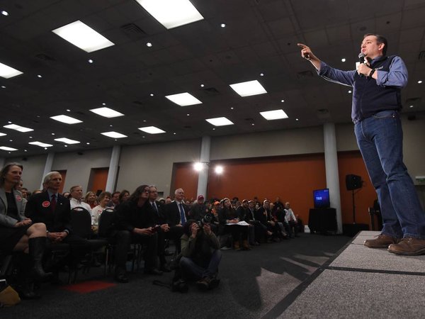 Republican presidential candidate Sen. Ted Cruz R-Texas speaks during a campaign event on Tuesday Feb. 2 2016 in Greenville S.C