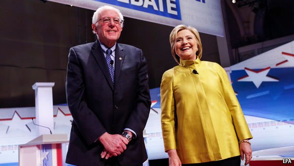 Bernie Sanders and Hillary Clinton