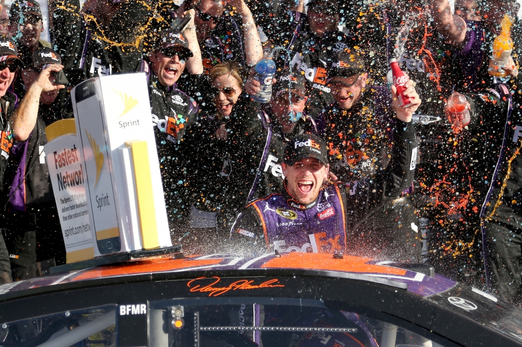 Hamlin wins in closest Daytona 500 finish