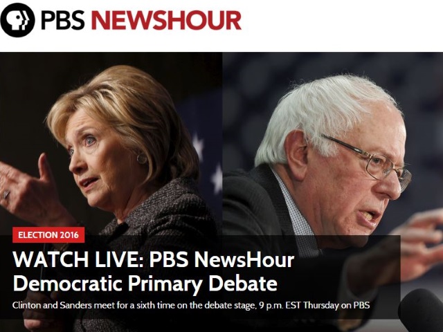 PBSNewsHourDemocraticDebate021116