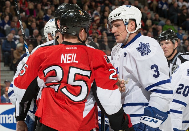 Toronto Maple Leafs defenseman Dion Phaneuf