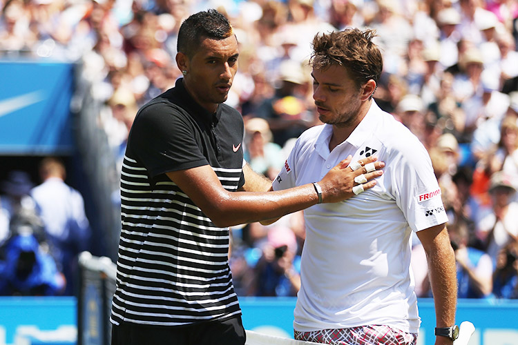 Wawrinka and Kyrgios face-off in the Dubai semi-finals later Friday