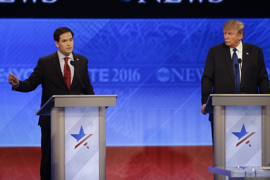 Rubio comes under withering criticism in Republican debate