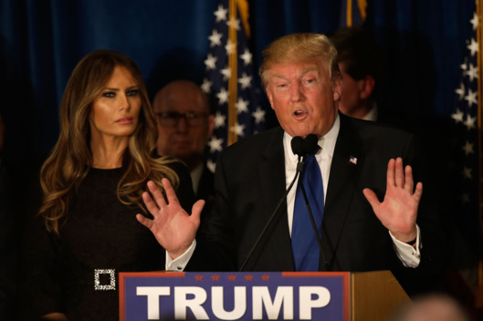 Donald Trump Holds New Hampshire Primary Night Gathering In Manchester