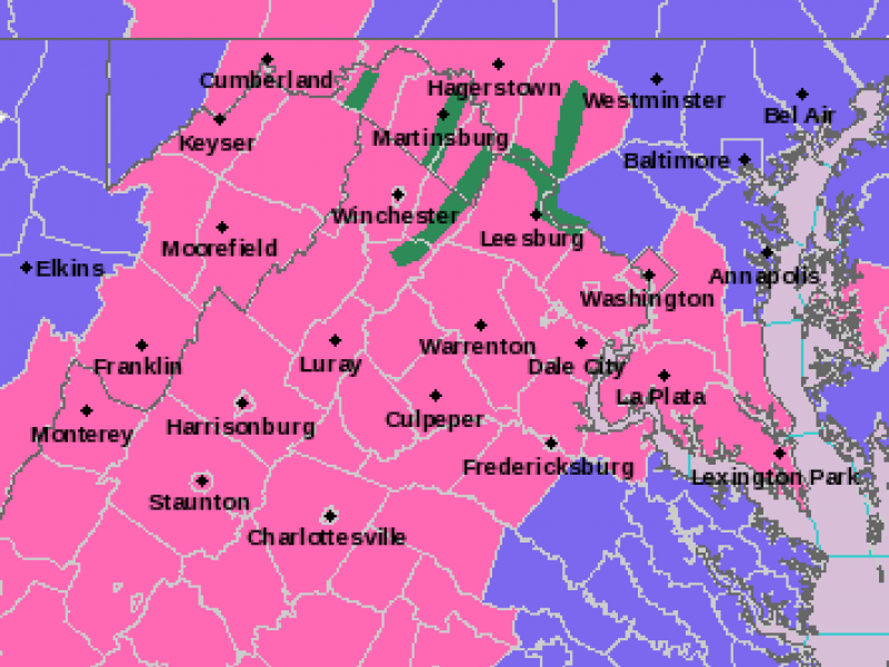 District of Columbia Under Winter Storm Warning