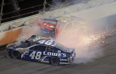 Multi-car wreck erupts as Kyle Busch wins Duel No. 2