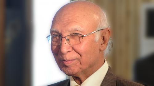 Pakistan fully supports Afghan Reconciliation process Sartaj Aziz